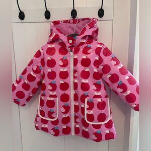 Jacadi Paris Apple pattern raincoat 36M